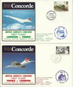 Concorde first light London – Tours and return dated 15th and 16th June 1985. Flown by Capt C