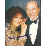 Cleo Laine and John Dankworth signed colour 10x8 photo. Good condition