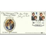 The Marriage of The Prince of Wales FDC dated 22nd July 1981 signed by Dean of St Paul s. Good