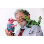 Peter Firmin The Clangers , Bagpuss Etc Hand Signed 12 X 8 Photo. Good condition