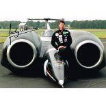 Andy Green SSC Thrust Hand Signed 12 X 8 Photo. Good condition