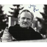 Julian Glover Black and white 8x10 photo autographed by actor Julian Glover who starred in Star