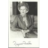 Margaret Thatcher signed b/w photo. The Iron Lady Conservative Politician and only British Female