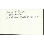 Doolittle Raid veteran Jacob Deshazer signed card. This card has a stamped signature but an