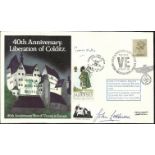 Ltnt J P Mellor and Ltnt F H J Lochrane signed 40th anniversary Liberation of Colditz cover. Good