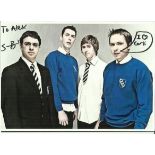 Simon Bird Colour 8x10 photograph of the cast of the comedy The Inbetweeners autographed by writer