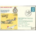 Concorde flown 1975 RAF Royal Observer Corps 50th Anniversary cover flown in Concorde G-BBDG