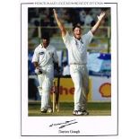 Darren Gough Superb Hand Signed 16 X 12 Photo. Good condition