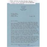 Excellent letter. Group Captain Wilfred G.G. Duncan-Smith DSO* DFC** RAF fighter pilot with 17