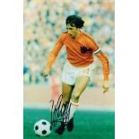 Johan Cruyff Hand Signed Holland 12 X 8 Photo. Good condition