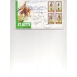 St Kitts FDC Signed 7 Victoria Cross Winners Tommy Gould, John Kenneally, Edward Kenna, Pat