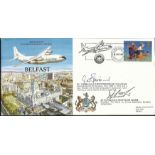 Short Belfast No 53 Squadron Royal Air Force FDC signed by Air Vice-Marshal J D Spottiswood and