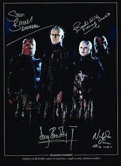 Hellraiser Stunning Picture Signed By All 4 Cenobites Rare 16 X 12 Photo. Good condition