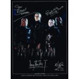 Hellraiser Stunning Picture Signed By All 4 Cenobites Rare 16 X 12 Photo. Good condition