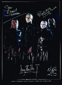 Hellraiser Stunning Picture Signed By All 4 Cenobites Rare 16 X 12 Photo. Good condition