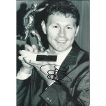 Clive Allen signed 12x8 b/w photo. Good condition