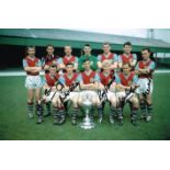 Burnley 1960 Signed By Connelly,Pointer,Meredith,Pilkington, Mcilroy, Robson Hand Signed 12 X 8