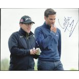 Gethin Jones & Rob Brydon Colour 8x10 photo autographed by top comedian and actor Rob Brydon and