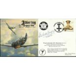 Wg Cdr Ken Mackenzie DFC* AFC signed Adler Tag JSCC54 cover flown in BF109, he was BOB fighter ace