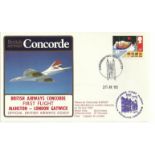 Concorde first flight Manston – London Gatwick dated 20th July 1985. Flown by Capt H Linfield.