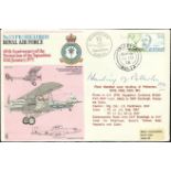 Lord Harding DSO MC1975 RAF 13 Sqn cover 60th Anniversary, flown in a Canberra and signed by Field