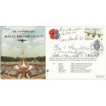 Victoria & George Cross winners signed 75th ann Royal British Legion cover. Signed by Richard Annand