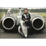 World Speed Record Superb colour 8x12 photograph signed by Wg Cdr Andy Green, RAF fighter pilot