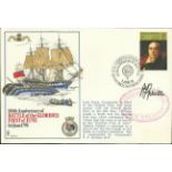 Navy Battle of the Glorious First of June FDC celebrating 180th Anniversary signed by P.F.Grenier.