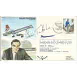 Brian Trubshaw signed on his own Test Pilot cover. Famous as the Chief Test pilot of Concorde.