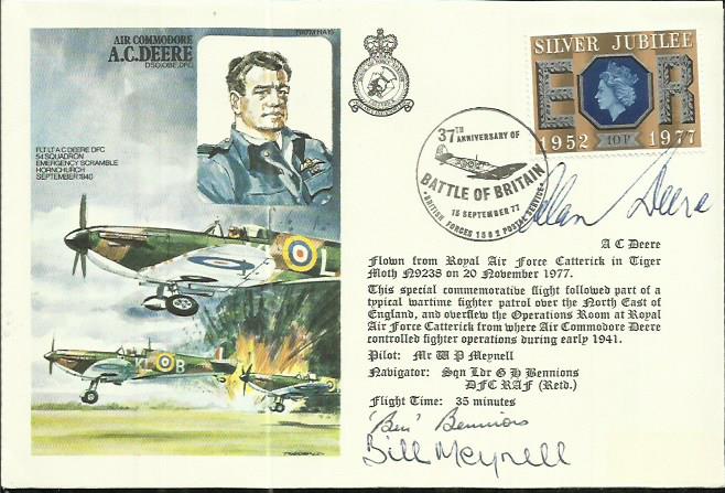 A.C.Deere FDC signed by A Deere, W.P. Meynell and G.L. Bennions. Good condition
