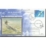 WW2 aces W.G. Carter Designer of the Gloster Meteor FDC signed by famous Battle of Britain aces