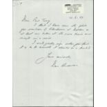 Sgt D.J. Anderson 604 Sqn Battle of Britain veteran signed hand written letter dated 12th June 1989.