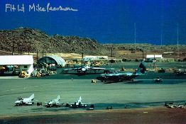 Mike Pearson Vulcan Bomber Ascension Island Signed 12 X 8 Photo. Good condition