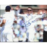 Graeme Swann Colour 8x12 action photograph autographed by former England cricketer Graeme Swann..