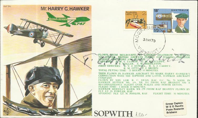 Tom Sopwith signed on his own cover. Good Condition