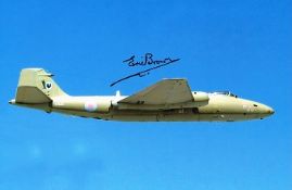 Eric Winkle Brown Test Pilot Signed Canberra 12 X 8 Photo. Good condition