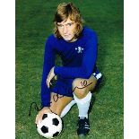 Alan Hudson Chelsea Fc Hand Signed 10 X 8 Photo. Good condition