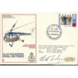 1972 Bristol Sycamore, No 32 Squadron Royal Air Force cover. Flown in a Bristol Sycamore Mk14 and