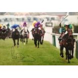 A P Mccoy Don t Push It National Winner Hand Signed Large 18 X 12 Photo. Good condition