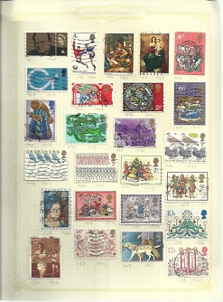 GB Stamps 13 pages of used hinged stamps from 1887 1997 neatly set on album pages with SG - Image 3 of 4