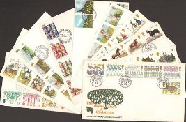 First day cover collection. 317 first day covers from the 1960s to  the 1990s. All in excellent
