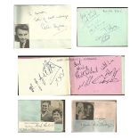 Vintage autograph collection 4  Peter Byrne signature piece fixed to Autograph album page with small