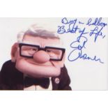 UP. 7”x5” picture signed by Ed Asner, voice of “Carl Fredricksen.” Excellent.