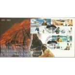 Edmund Hillary signed Scott FDC with Sherpa Tenzing 1st to reach summit of Mount Everest.  Good