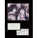 Man About the House. Signatures of Richard O’Sullivan (rare) and Paula Wilcox with a picture in