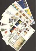 First day cover collection. 297 first day covers from the 1960s to  the 1990s. All in excellent