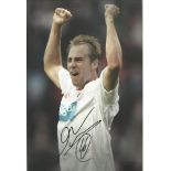 Luke Varney in Blackpool strip signed colour 12x8 photo. Good condition