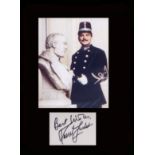 Agatha Christie. Signature of David Suchet with a picture in character as “Poirot.’ Professionally