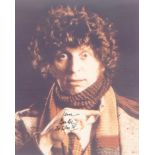 Dr Who. Tom Baker signed 10”x8” picture in character as ‘Dr Who.’ Excellent.