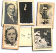 1940s Autographs on loose album pages some photos. Levante signed 6 x 4 b/w photo cheering up a